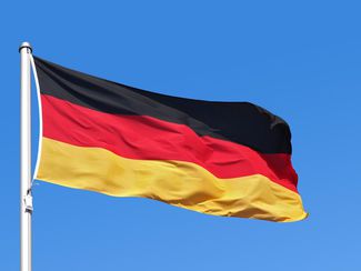 Wehende Flagge von Deutschland